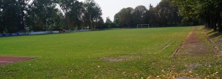 Blick auf den Sportplatz am Fischhof in Weißensee